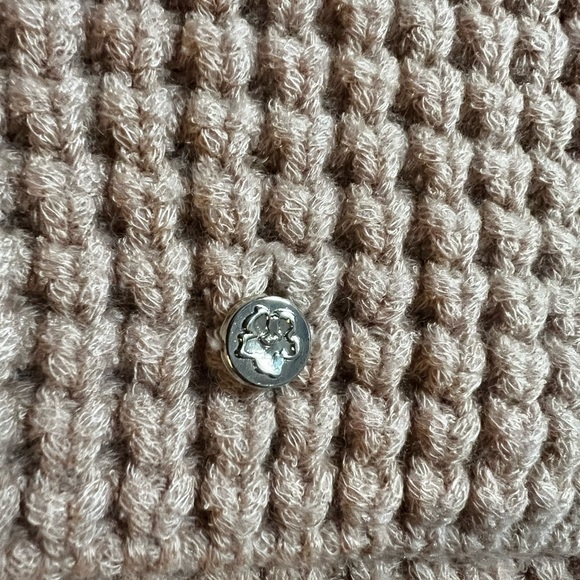 Ted Baker Tan Chunky Waffle Knit Turtleneck Balloon Sleeve Sweater size is S - Picture 6 of 12